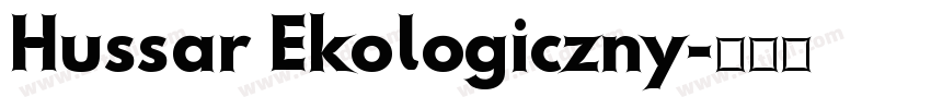 Hussar Ekologiczny字体转换